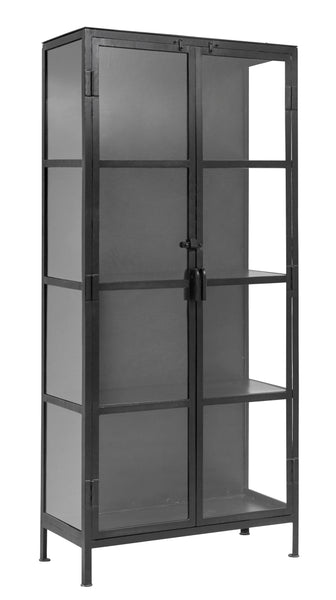 MET PHOENIX BLACK CABINET, 2 DOORS, SMALL
