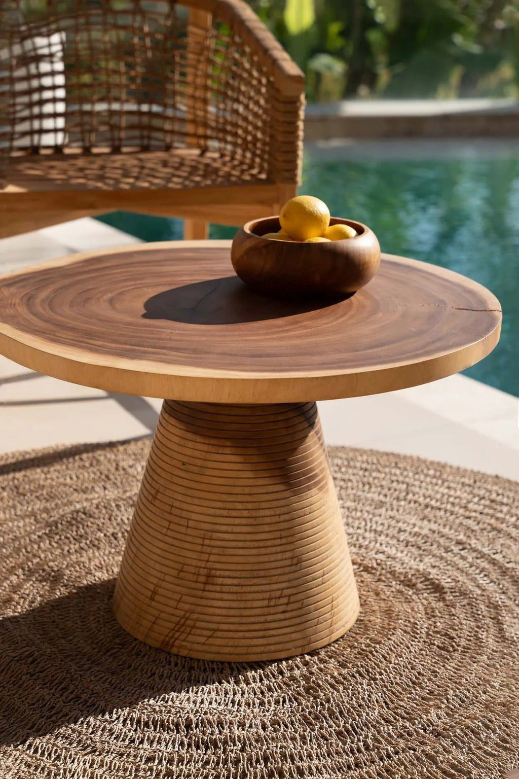 Hi Matata Coffee Table - Natural, D 70 CM