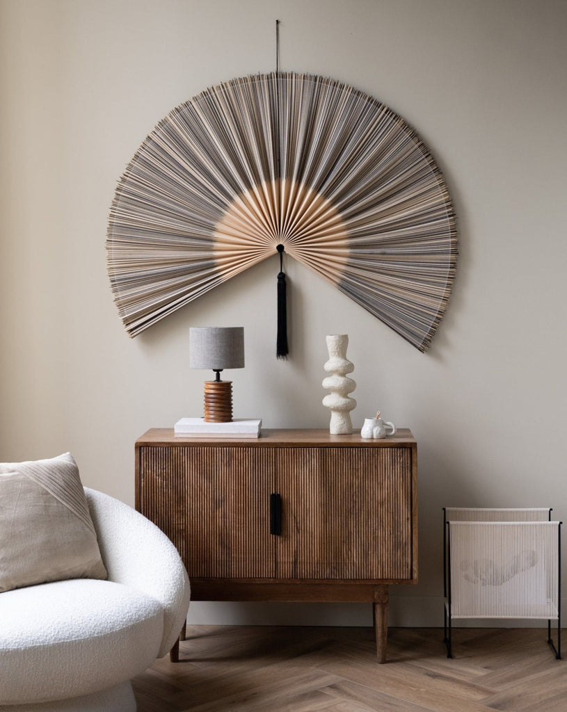 Wall Decor, Bamboo Fan