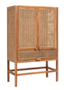 MERGE cabinet, teak wood with rattan