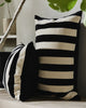 ALHENA BLACK STRIPES, CUSHION COVER, 50 x 70