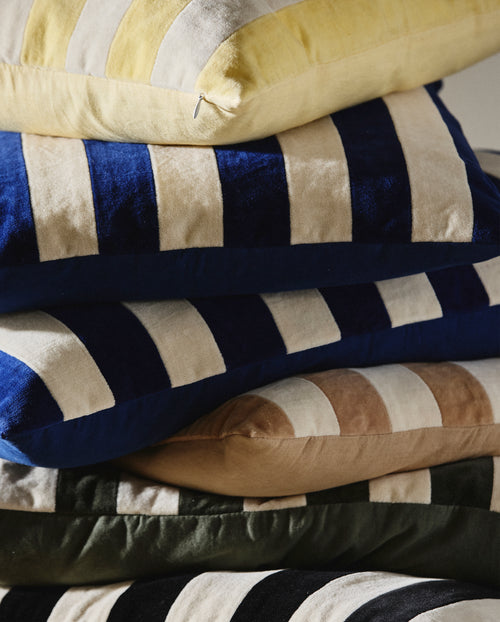 ALHENA BLUE STRIPES, CUSHION COVER, 50 x 70