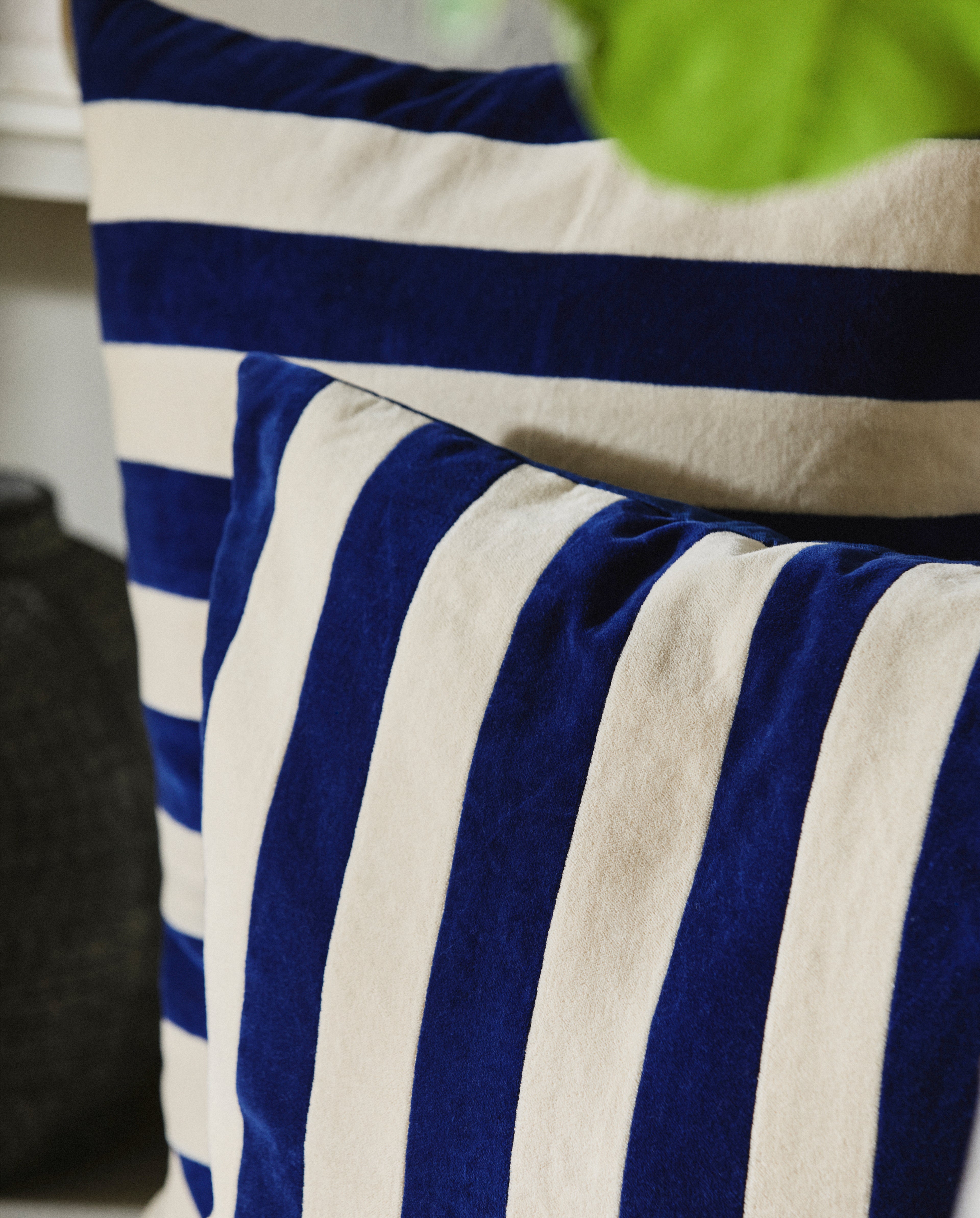 ALHENA BLUE STRIPES, CUSHION COVER, 50 x 70