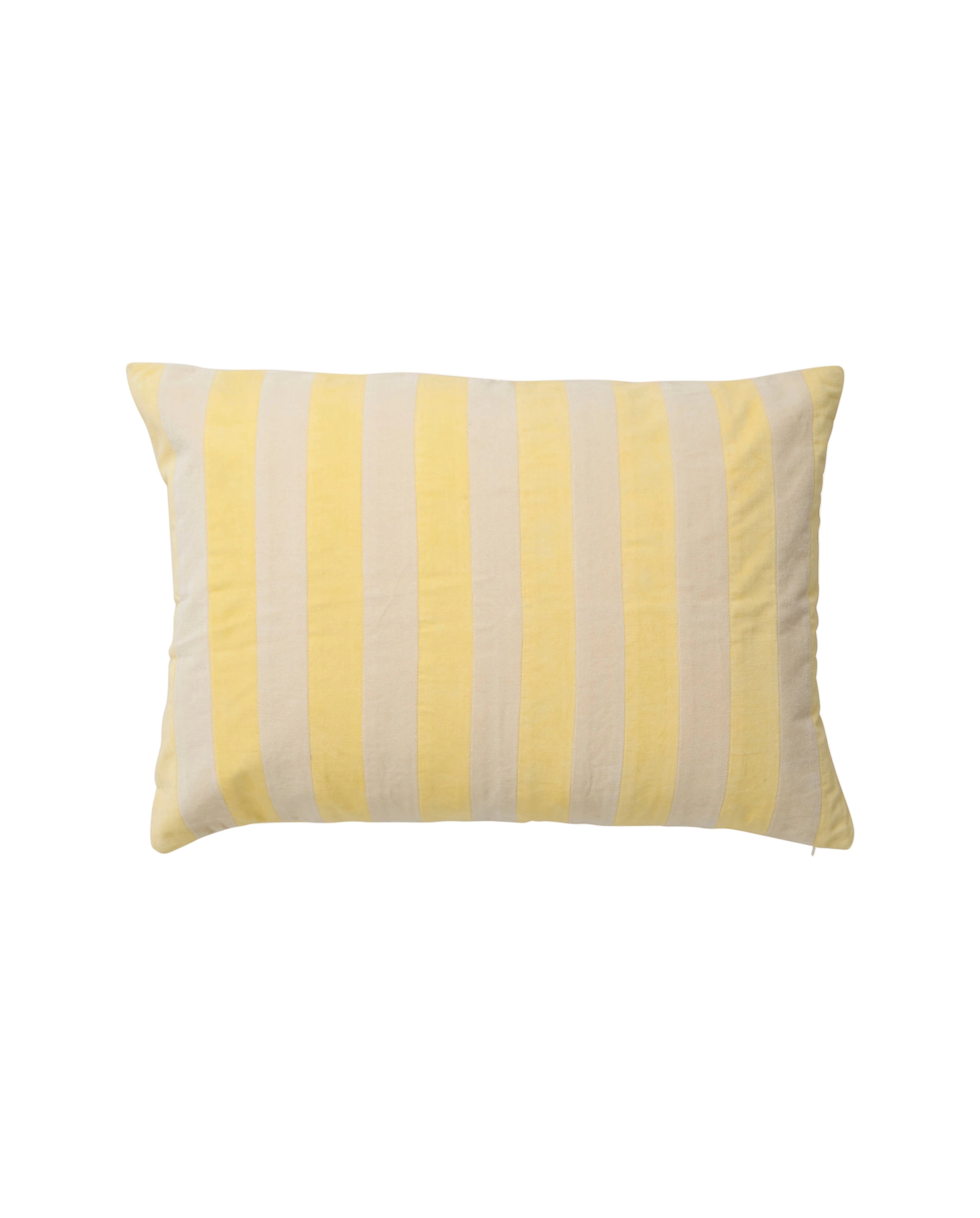 ALHENA YELLOW STRIPES, CUSHION COVER, 50 x 70