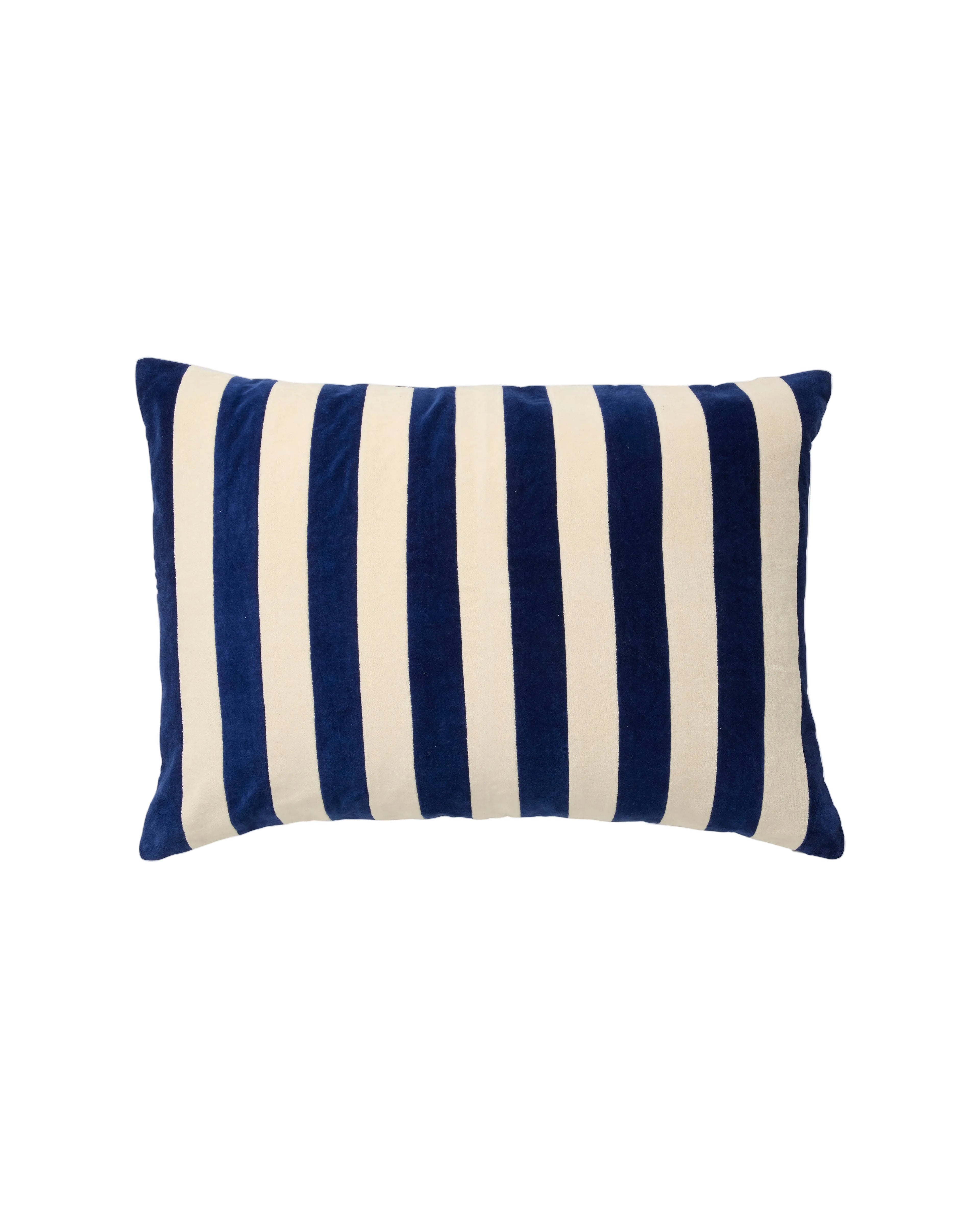 ALHENA BLUE STRIPES, CUSHION COVER, 50 x 70
