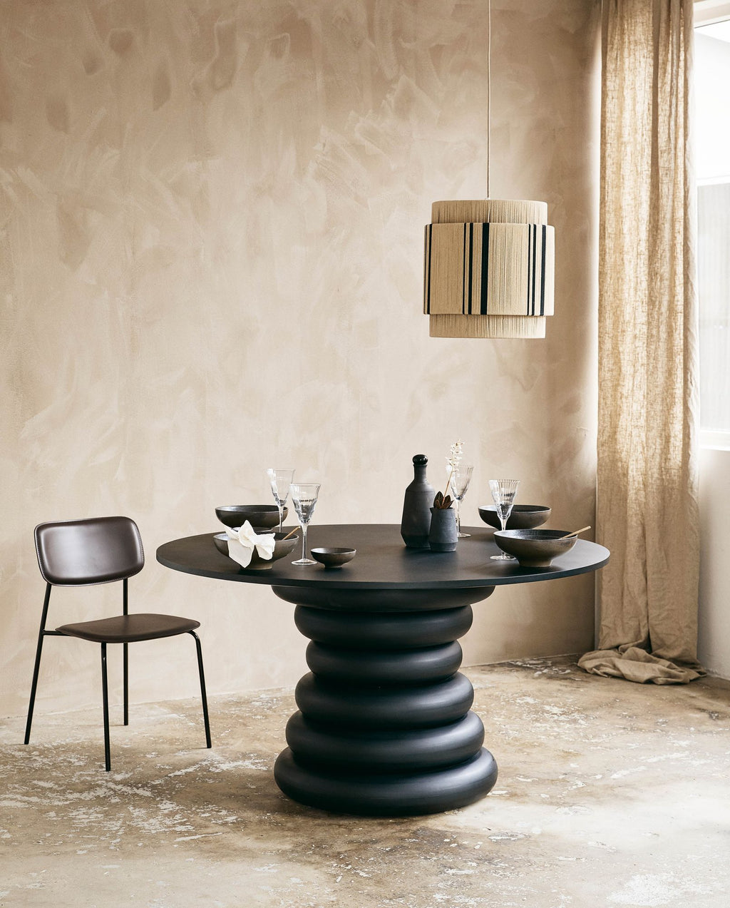 ESA dining chair, brown