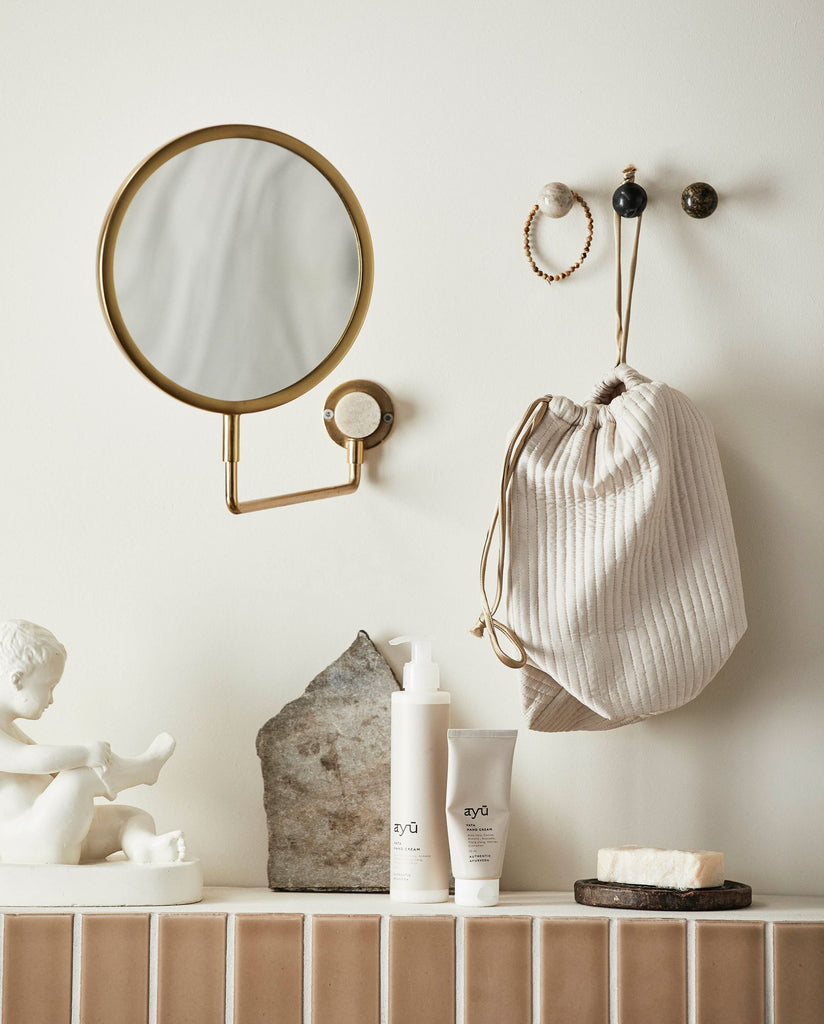 TESIA wall mirror - golden finish