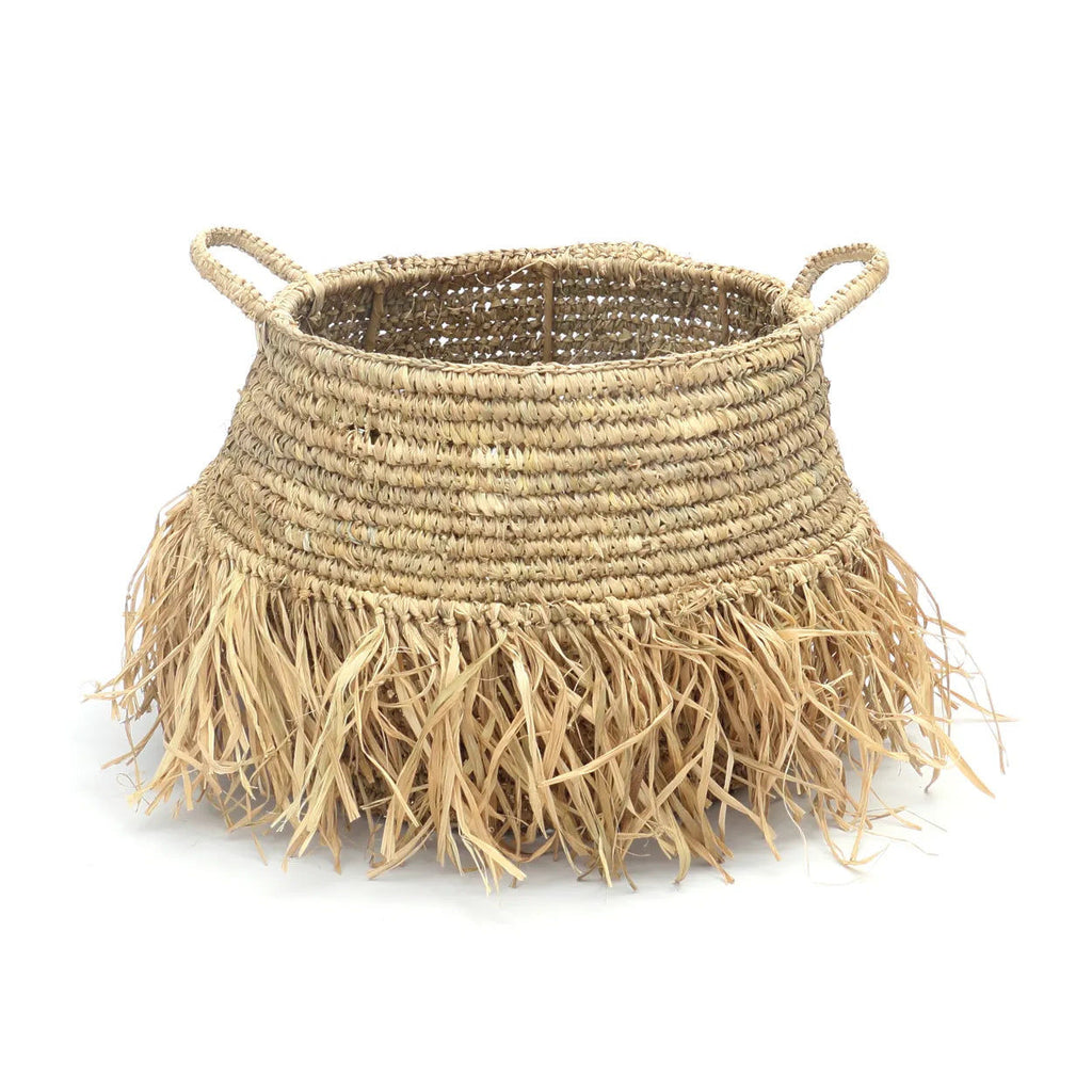 Raffia Deluxe Baskets - Natural - Ø 36 cm, H 30 cm