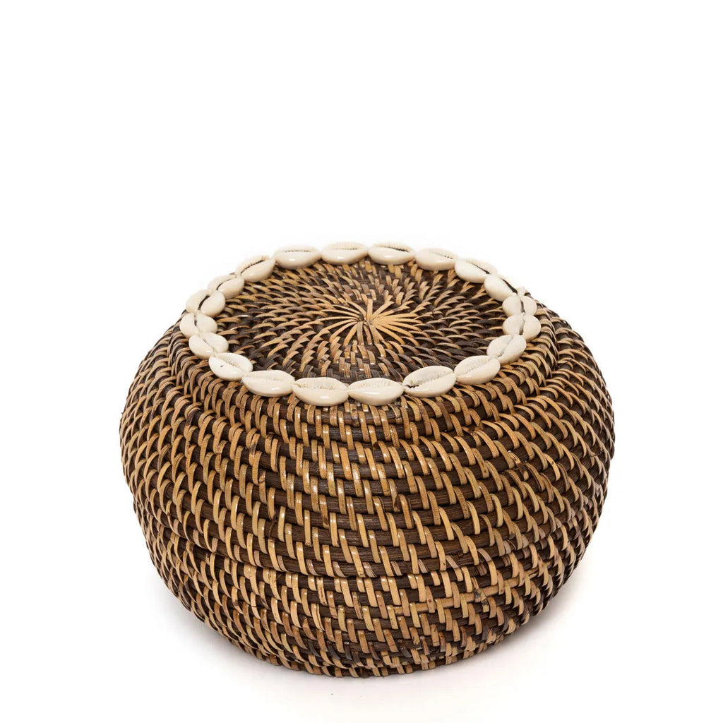 Colonial Peek-a-Boo Basket - Natural Brown - Ø 23 c, H 15 cm