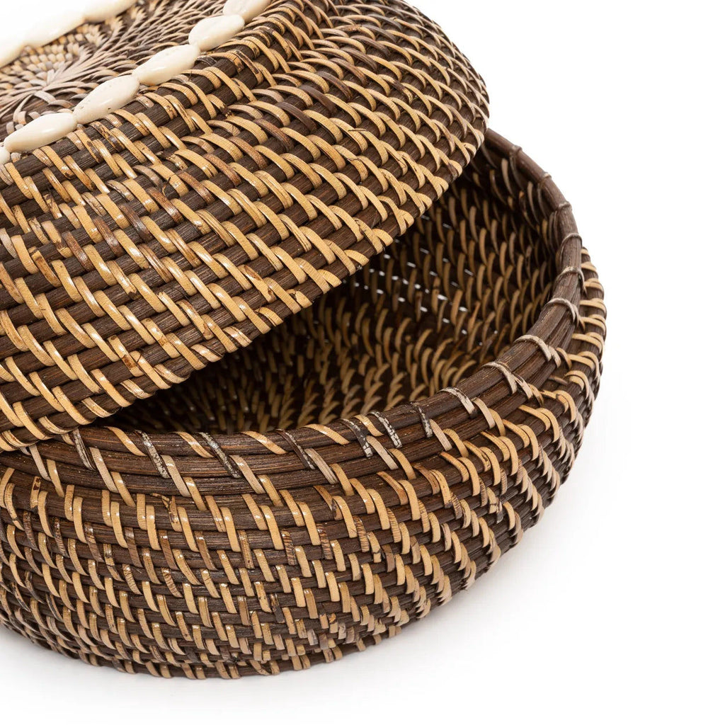 Colonial Peek-a-Boo Basket - Natural Brown - Ø 23 c, H 15 cm