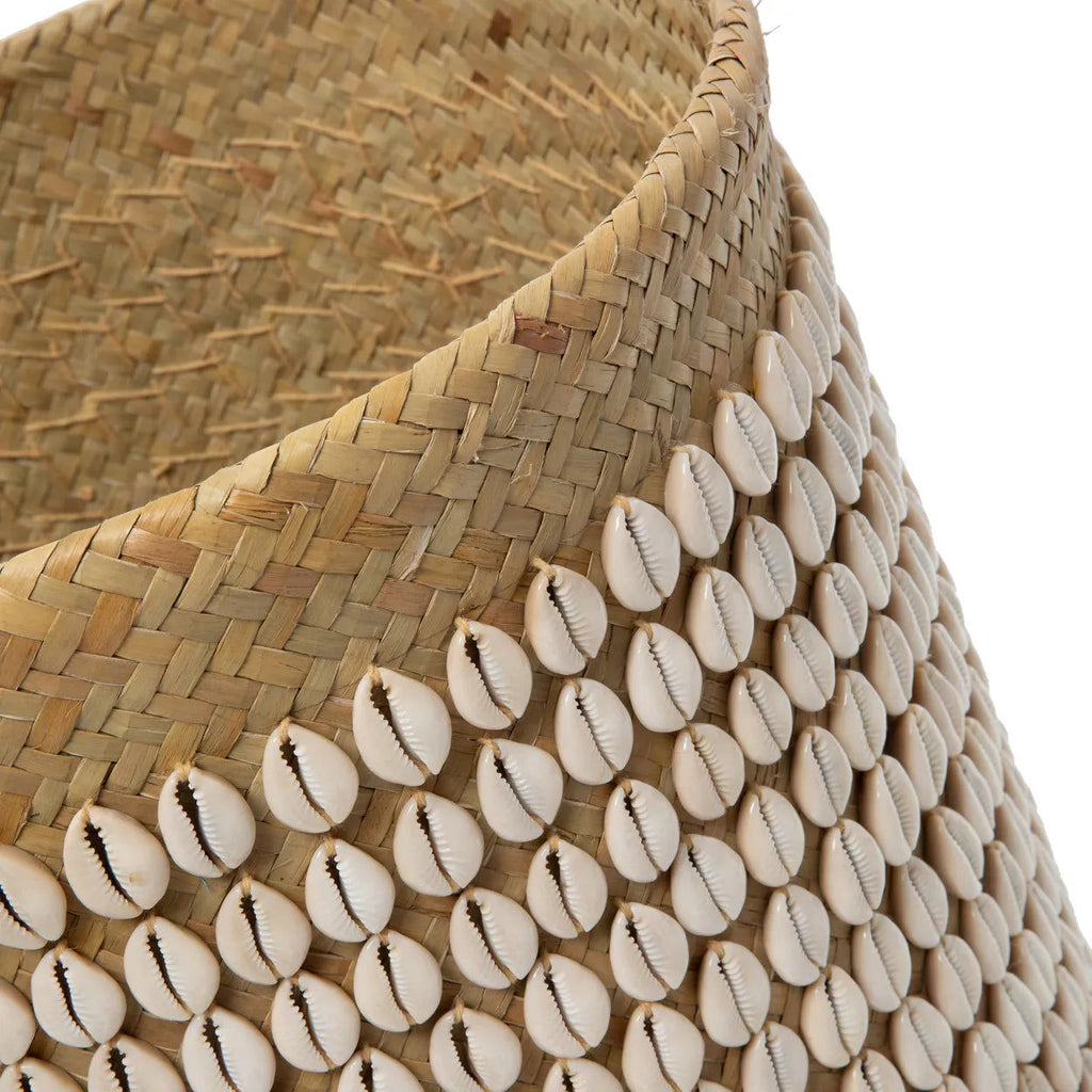Pandan Basket Gowrie - Natural White, Ø 34 cm, H 40 cm