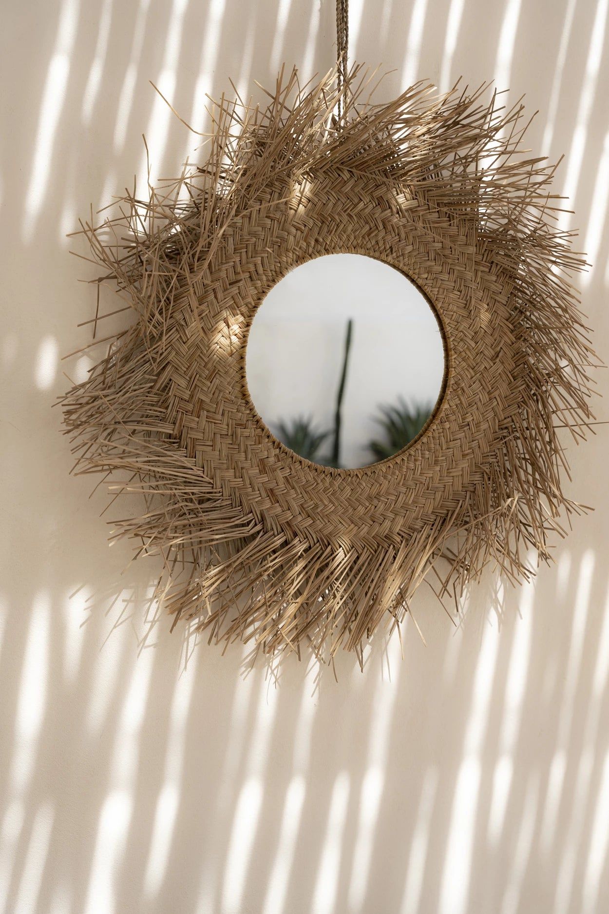 Rotan Mirror - Natural -Ø 65 cm