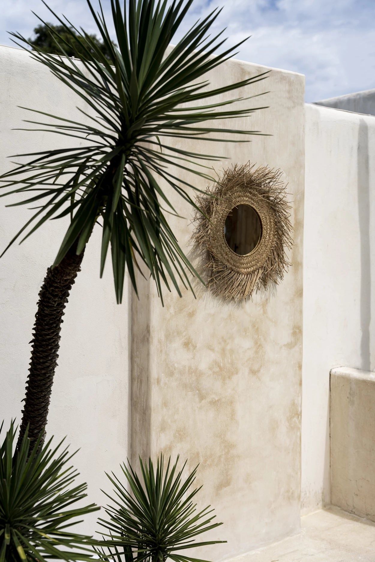 Rotan Mirror - Natural -Ø 65 cm