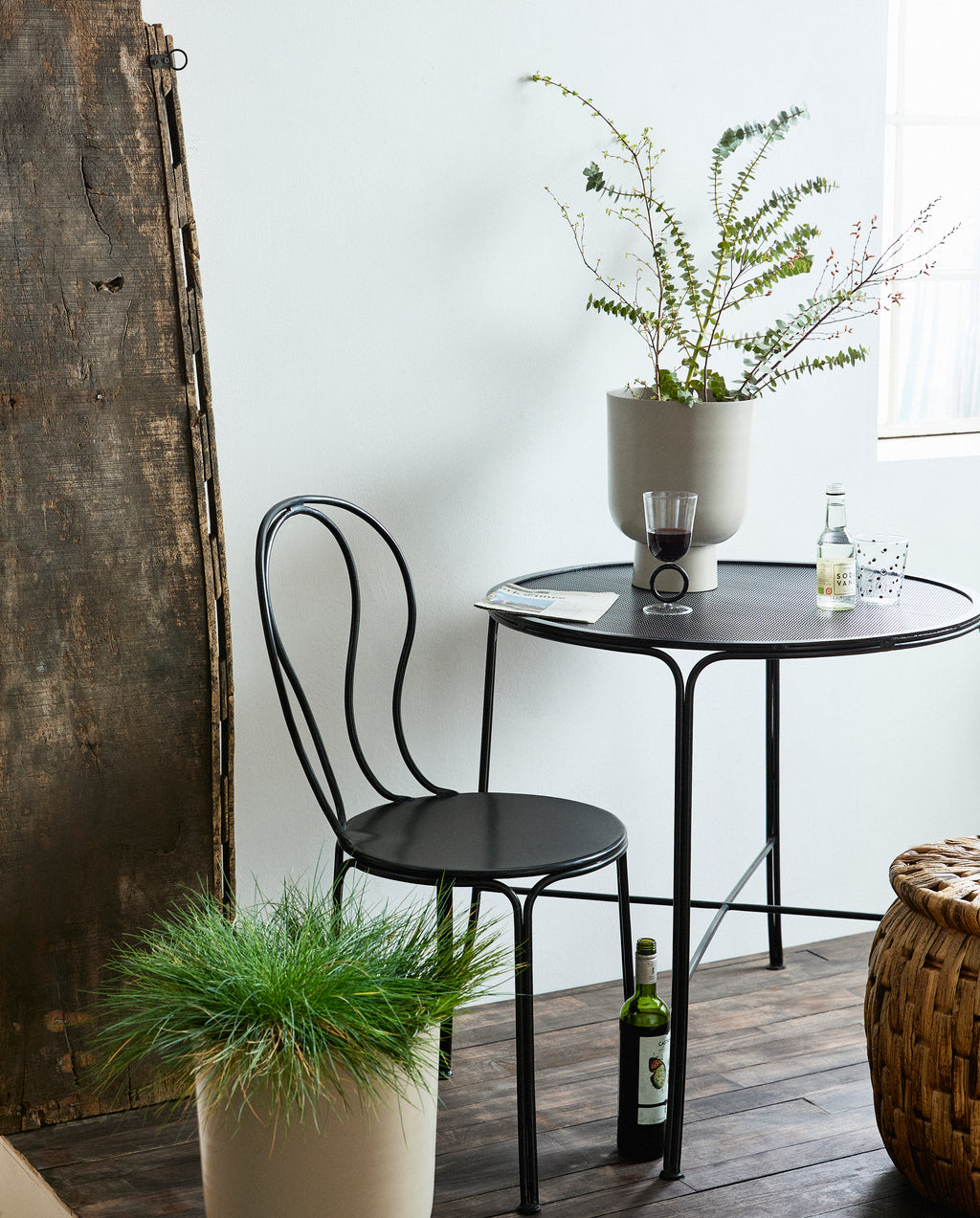 OLIVO BLACK GARDEN TABLE ROUND D 75 CM