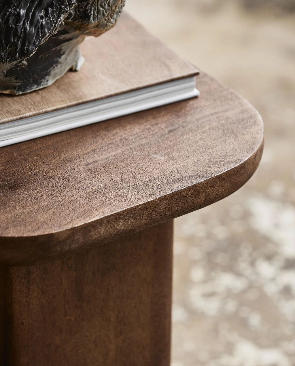 TOKE SIDE TABLE, DARK BROWN