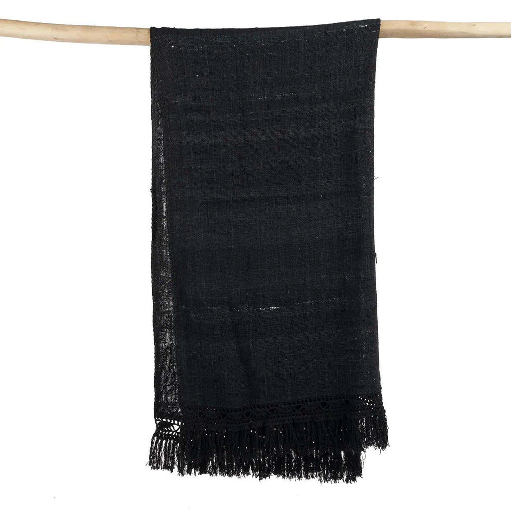 Gypsy Bed Throw - 122 x 260 cm, Black