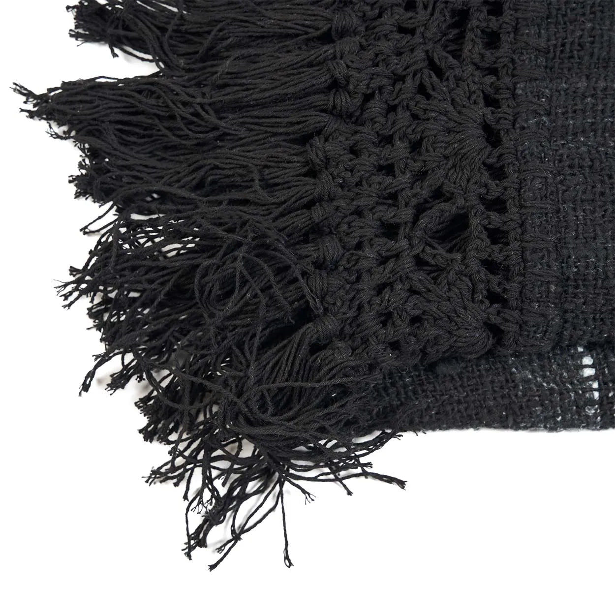 Gypsy Bed Throw - 122 x 260 cm, Black