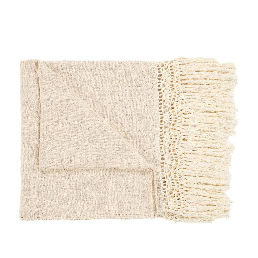 Gypsy Bed Throw - 122 x 260 cm Natural