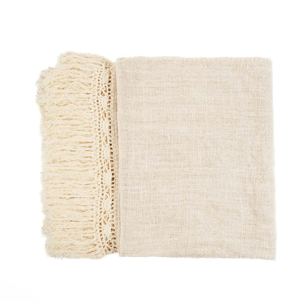 Gypsy Bed Throw - 122 x 260 cm Natural