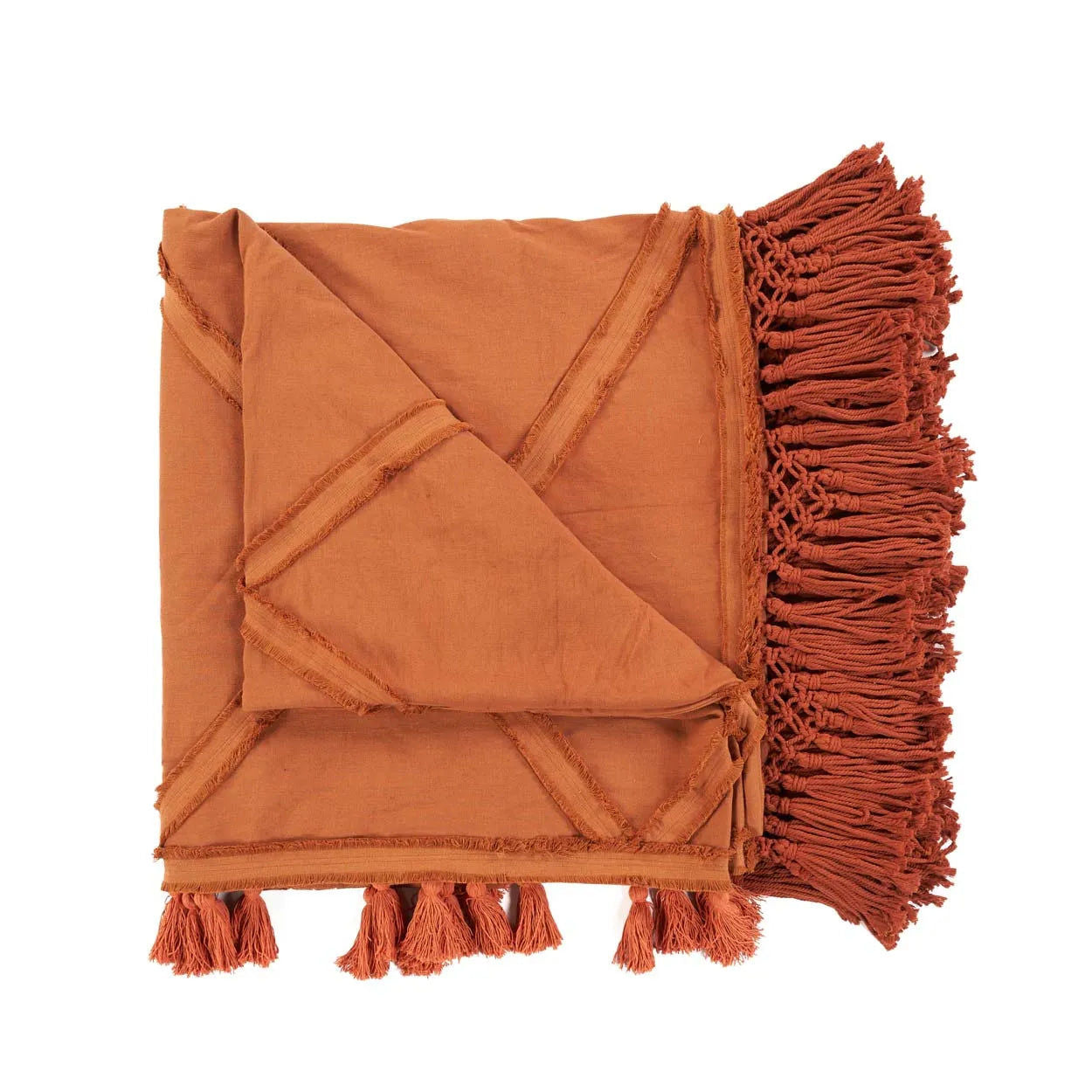 Berber Bed Throw  - 240 x 300 cm, Terracotta