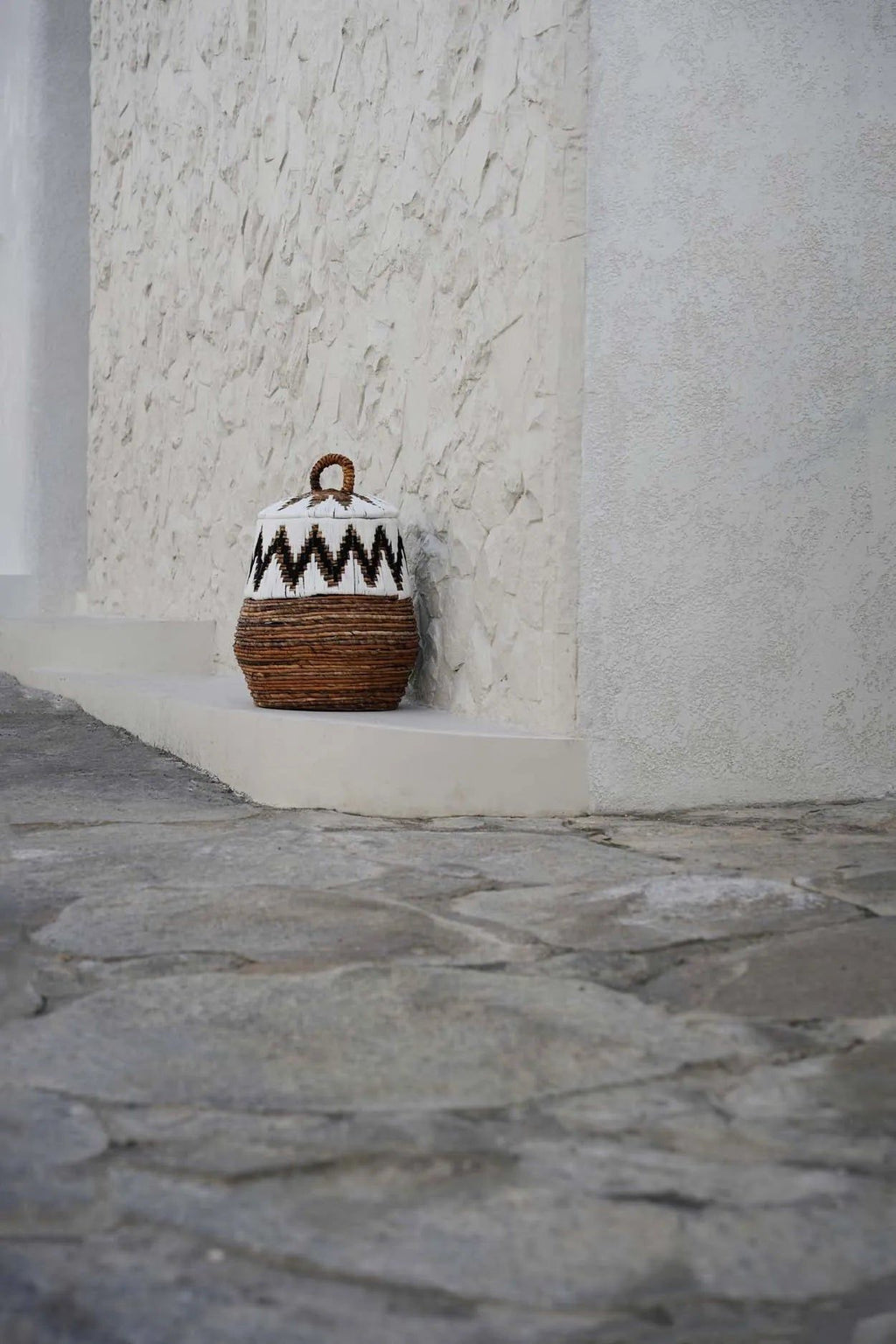 Little Bay Beach Basket - Natural White - S, 27 CM