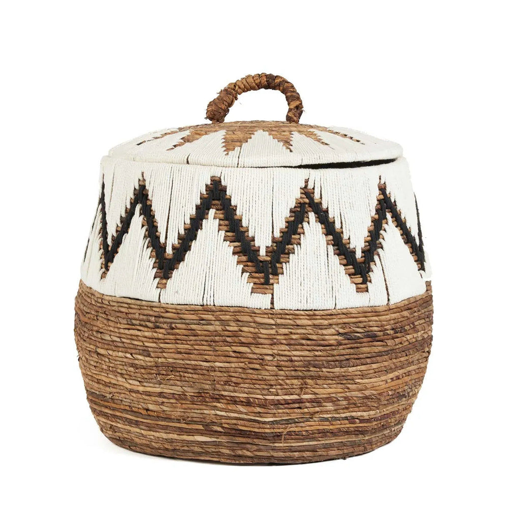 Little Bay Beach Basket - Natural White - L, 61 CM