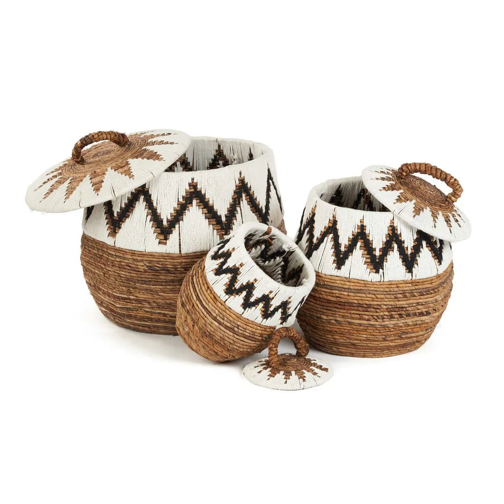 Little Bay Beach Basket - Natural White - L, 61 CM