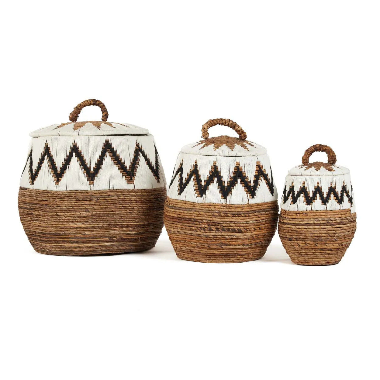 Little Bay Beach Basket - Natural White - M