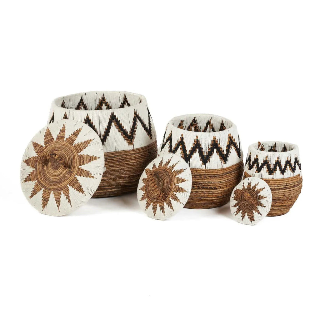 Little Bay Beach Basket - Natural White - S, 27 CM