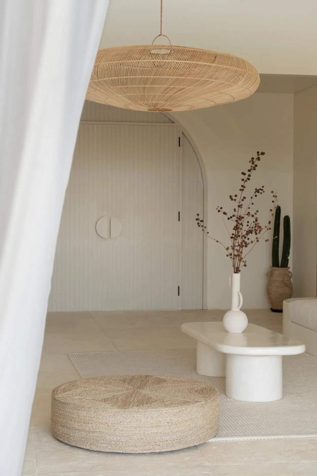 The Macaron Pendant - Natural - Ø 150, H 47 cm