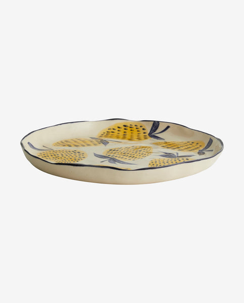 MULLING PLATE, OFF WHITE/BLUE/YELLOW