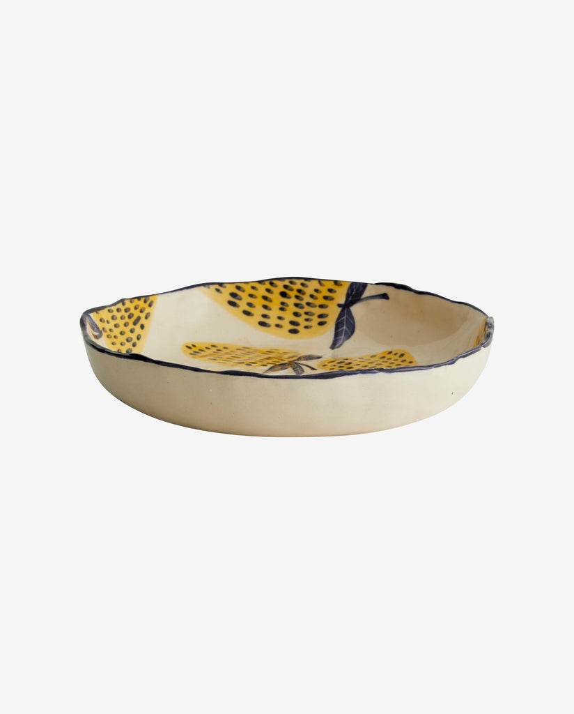 MULLING BOWL, M, OFF WHITE/BLUE/YELLOW