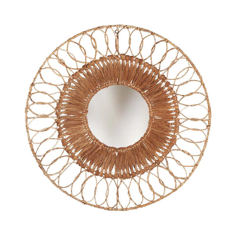 The Montezuma Mirror - Natural, D 80 CM
