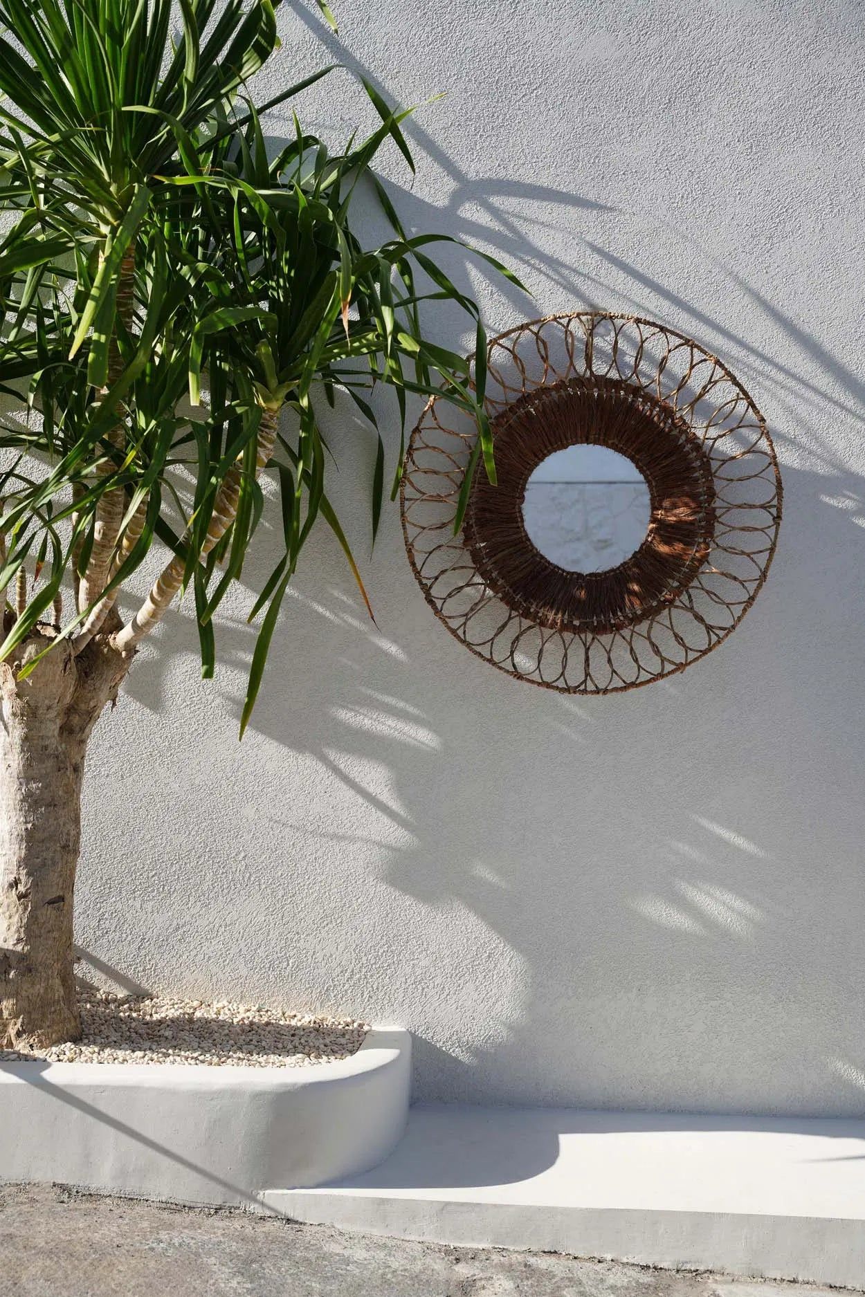 Montezuma Mirror - Natural, D 80 CM