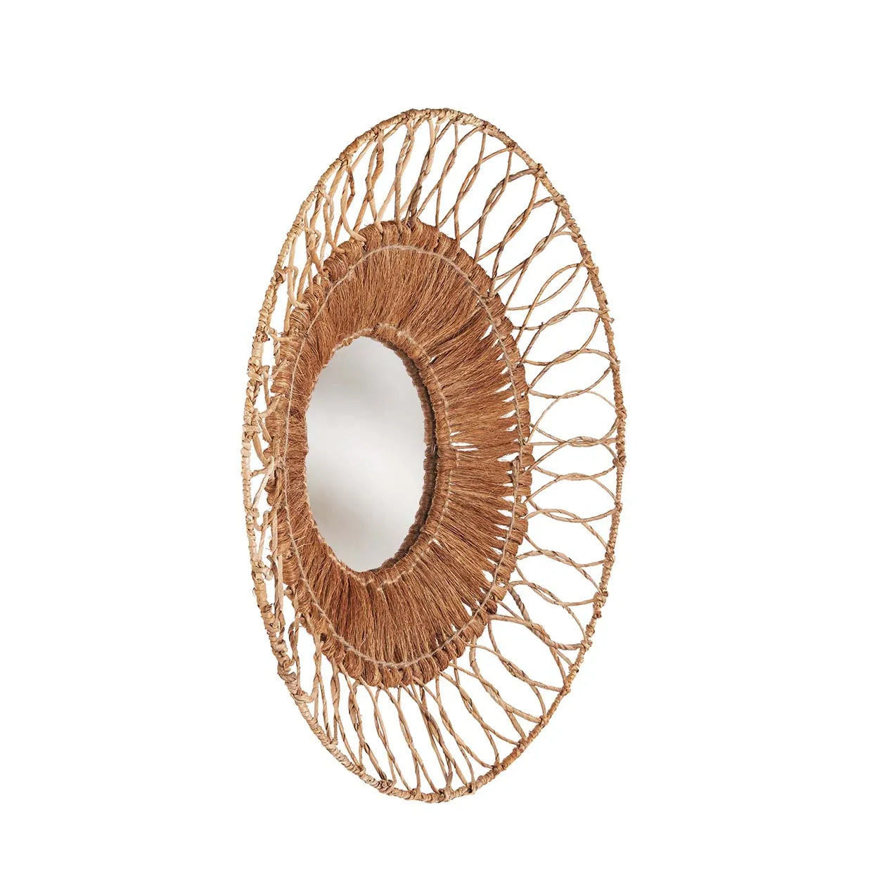 Montezuma Mirror - Natural, D 80 CM