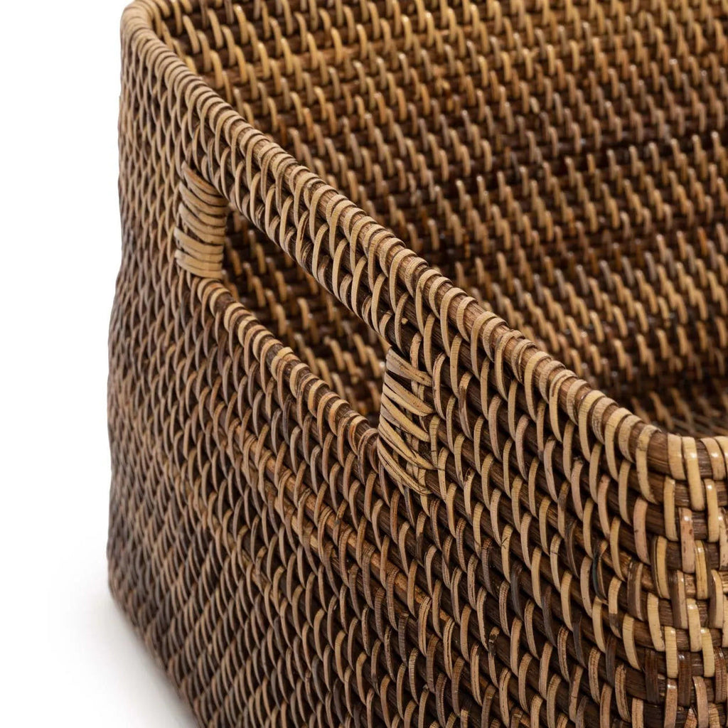 The Colonial Magazine Basket - Natural Brown - S