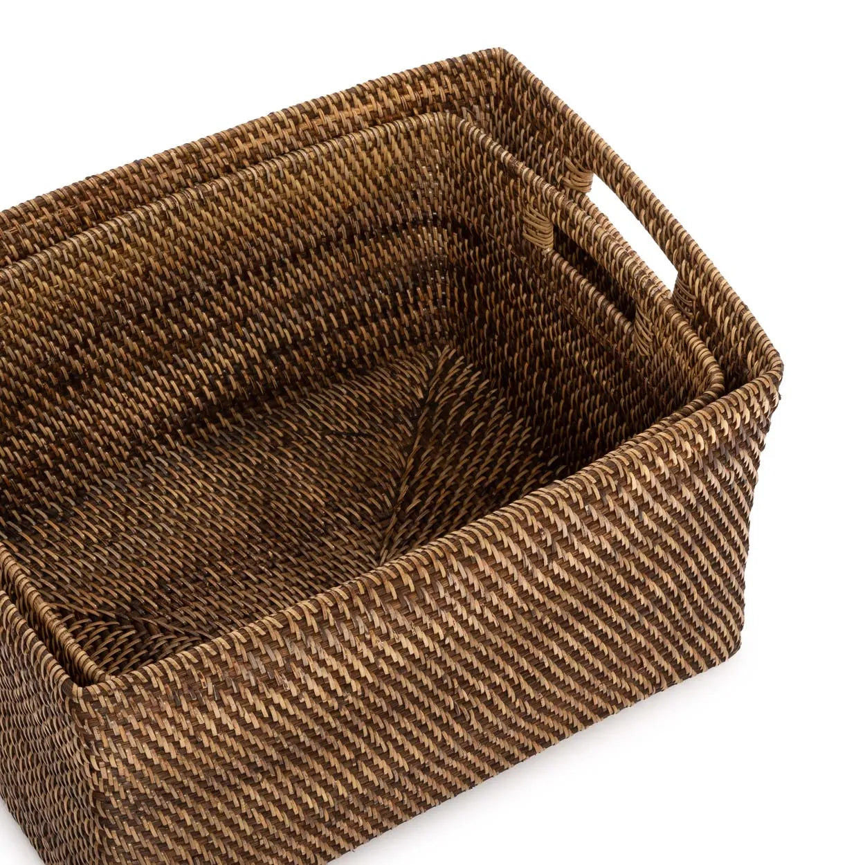 Colonial Magazine Basket - Natural Brown - S
