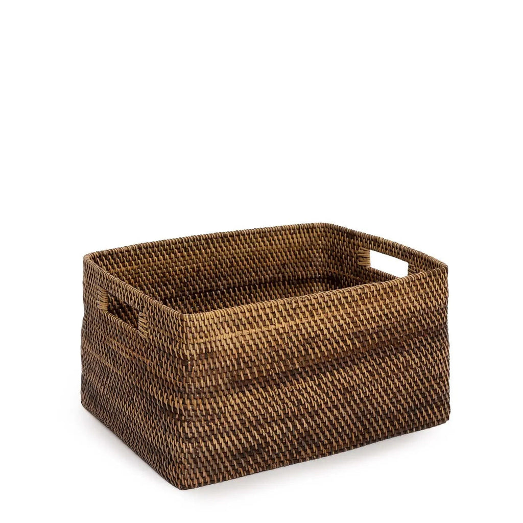 Colonial Magazine Basket - Natural Brown - L