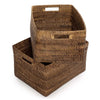 The Colonial Magazine Basket - Natural Brown - L