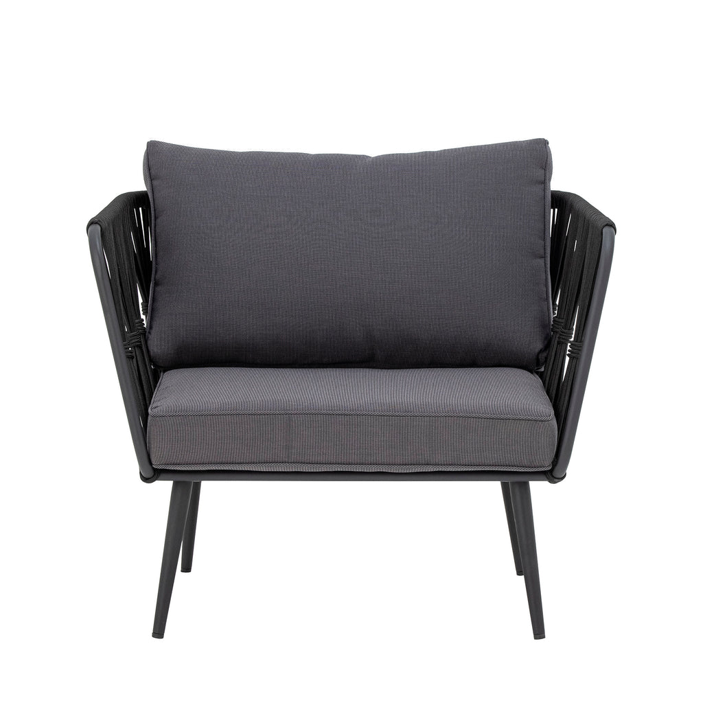 MUNDO PAVONE LOUNGE CHAIR, BLACK, METAL
