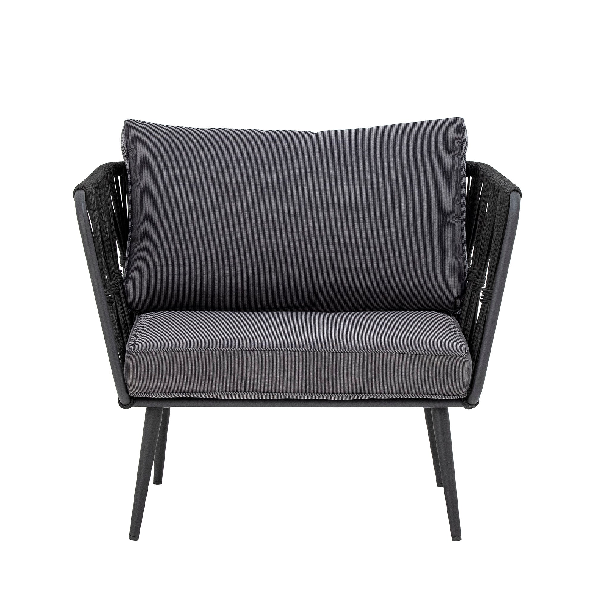 MUNDO PAVONE LOUNGE CHAIR, BLACK, METAL