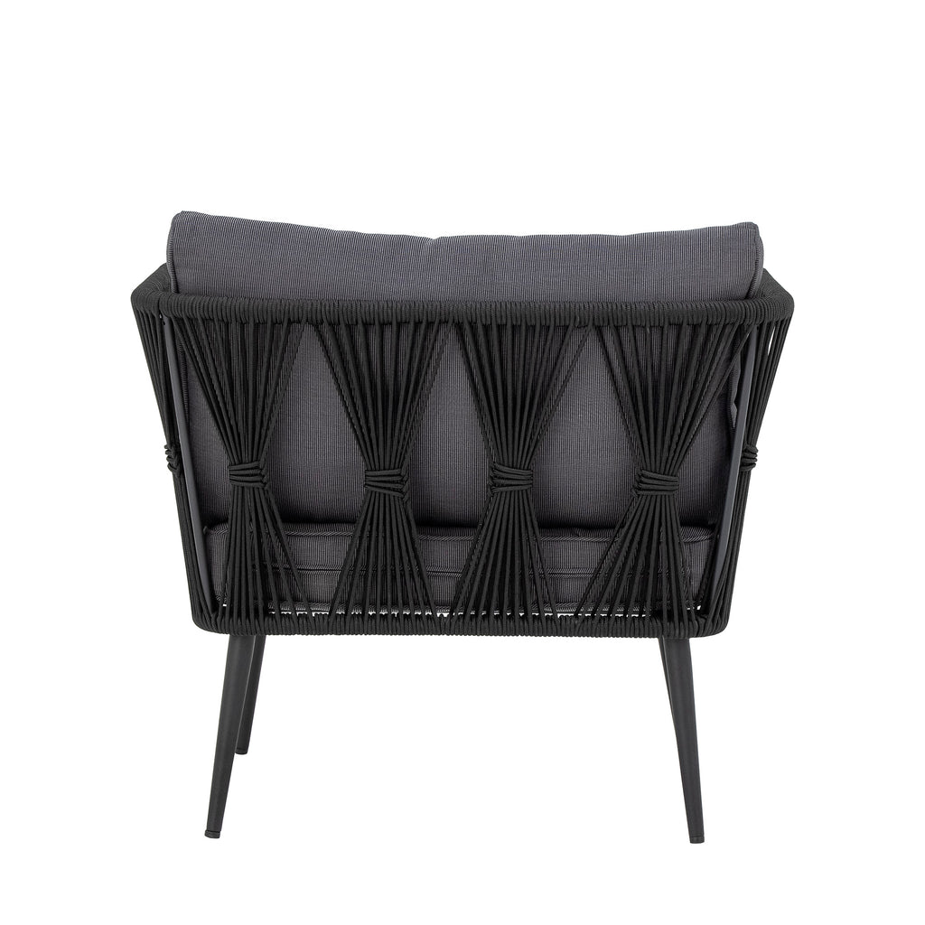 MUNDO PAVONE LOUNGE CHAIR, BLACK, METAL