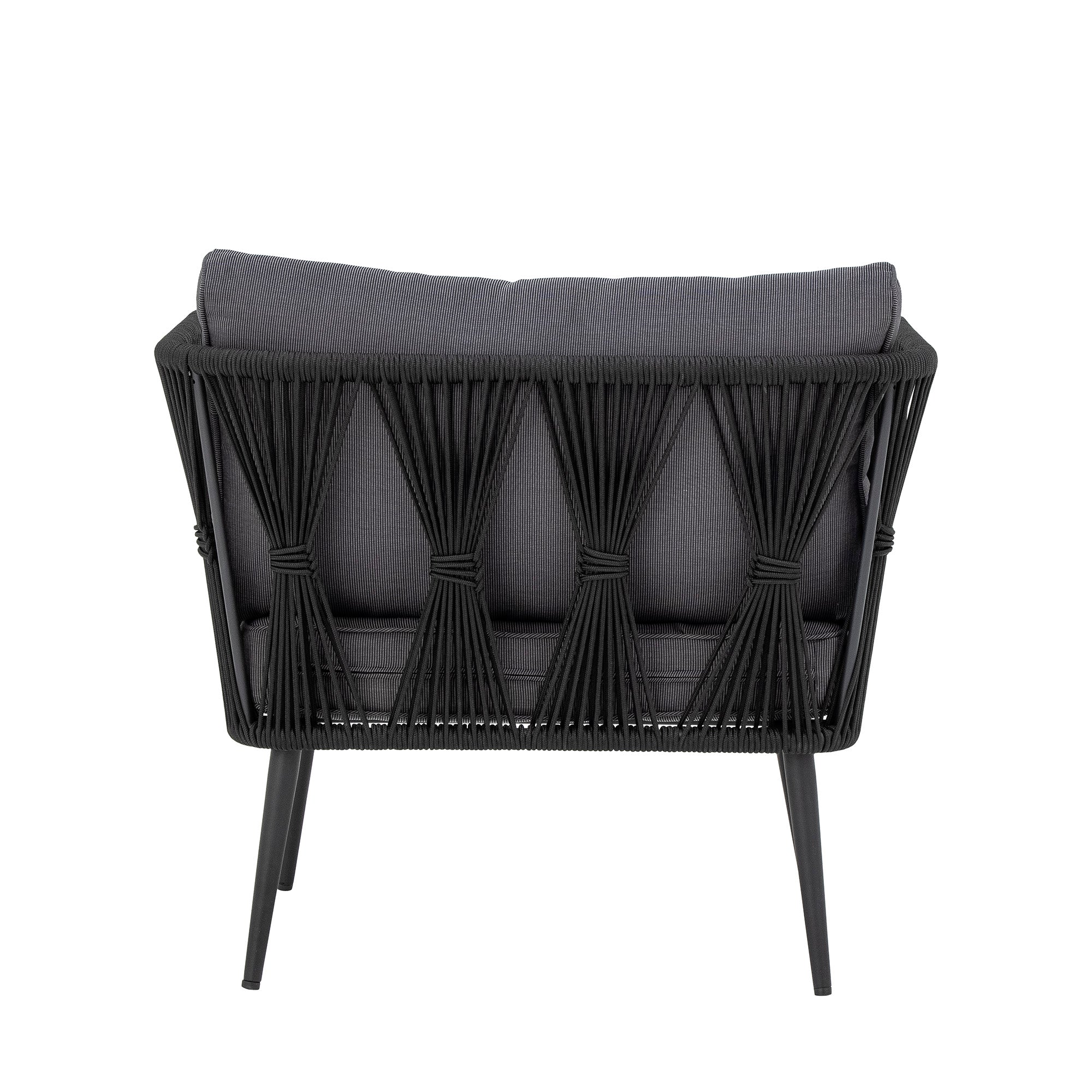 MUNDO PAVONE LOUNGE CHAIR, BLACK, METAL