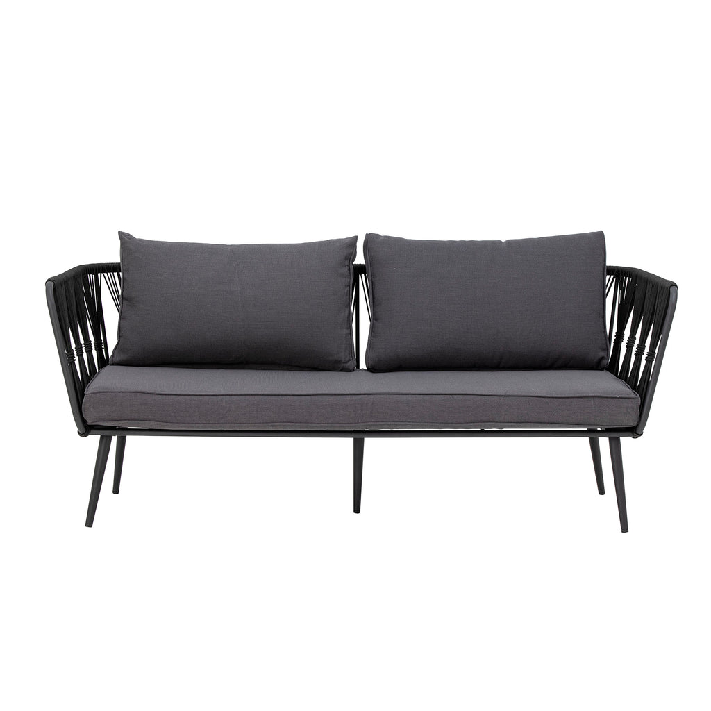 MUNDO PAVONE SOFA, BLACK, METAL