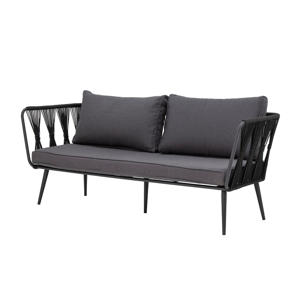 MUNDO PAVONE SOFA, BLACK, METAL