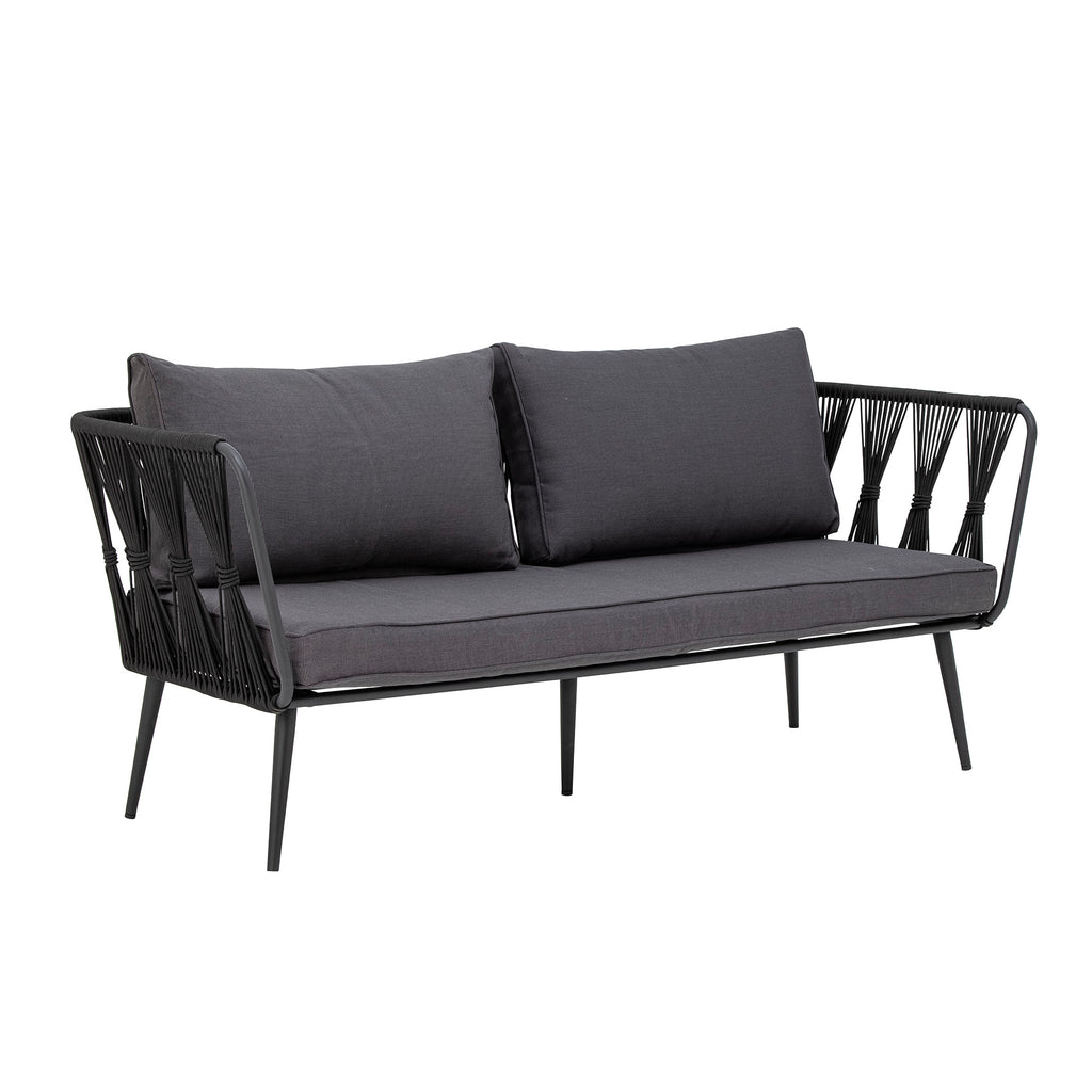 MUNDO PAVONE SOFA, BLACK, METAL