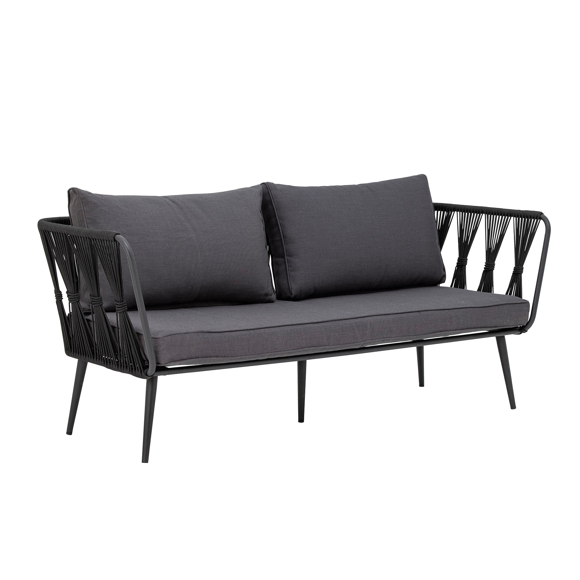 MUNDO PAVONE SOFA, BLACK, METAL