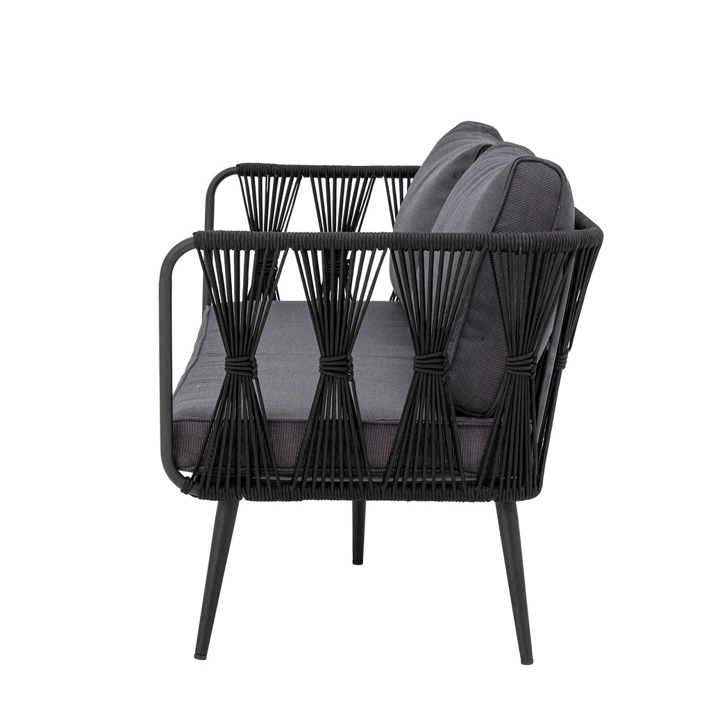 MUNDO PAVONE SOFA, BLACK, METAL