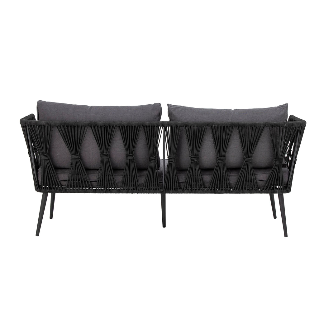 MUNDO PAVONE SOFA, BLACK, METAL