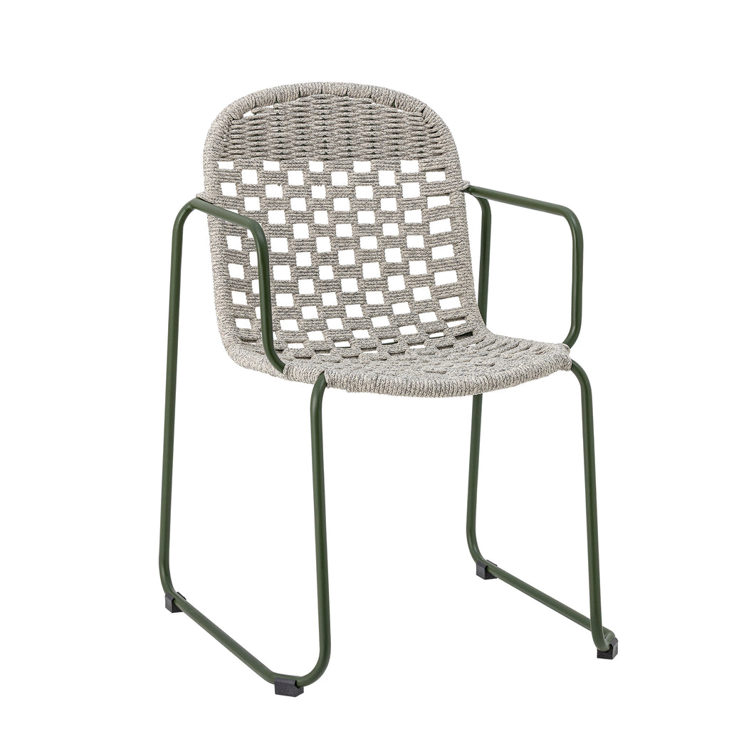 CALANA DINING CHAIR, GREEN, METAL